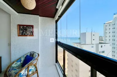 Apartamento no guarujá, astúrias, com vista mar, 3 quartos.
