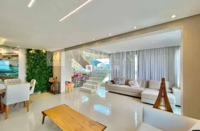 Cobertura duplex no guarujá, pitangueiras, com vista mar e área gourmet, 3 quartos.