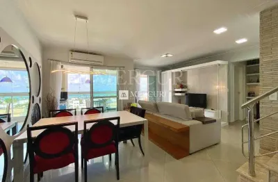 Cobertura no guarujá, enseada, duplex, 3 quartos, sendo 2 suítes e espaço de lazer - mercuri imóveis - imobiliária no guarujá