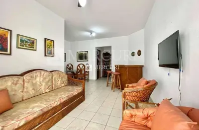 Apartamento no guarujá, enseada, 2 quartos e sala com sacada - mercuri imóveis - imobiliária no guarujá