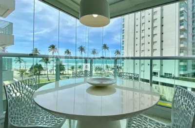 Apartamento no guarujá, enseada, com vista mar, 2 suítes, varanda gourmet e piscina - mercuri imóveis - imobiliária no guarujá