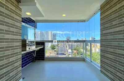 Apartamento no guarujá, enseada, 2 quartos, sala para 2 ambientes e varanda gourmet - mercuri imóveis - imobiliária no guarujá