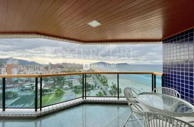 Apartamento no guarujá, enseada, frente mar, com 4 quartos, mercuri imoveis - imobiliaria no guarujá