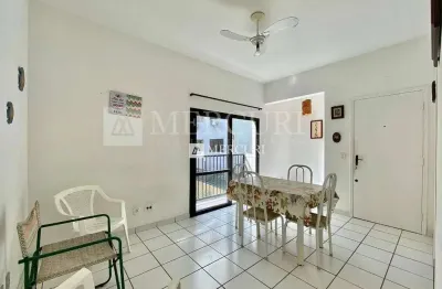 Apartamento no guarujá, enseada, 2 quartos, sala para 2 ambientes e sacada - mercuri imóveis - imobiliária no guarujá