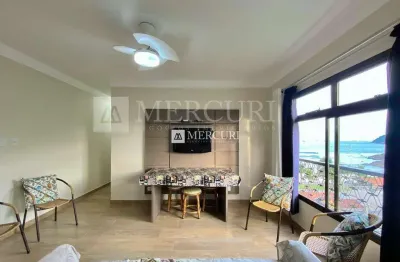 Apartamento no guarujá, tombo, 2 quartos e sala com vista para o mar e - mercuri imóveis - imobiliária no guarujá