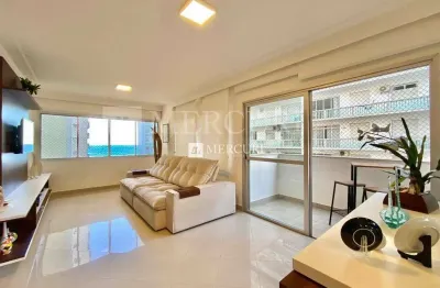Apartamento reformado na praia das pitangueiras, guarujá - vista para o mar