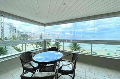 Apartamento no guarujá, astúrias, 3 quartos, sendo suítes e varanda gourmet - mercuri imóveis - imobiliária no guarujá