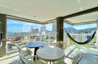 Apartamento no guarujá, enseada, 3 quartos, sendo 1 suíte e varanda goumert com vista mar - mercuri imóveis - imobiliária no guarujá