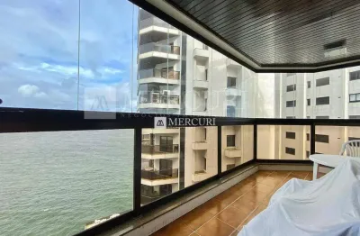 Apartamento no guarujá, astúrias, 3 quartos, sala para 2 ambientes e sacada com vista para o mar - mercuri imóveis - imobiliária no guarujá