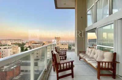 Apartamento no guarujá, enseada, com varanda gourmet com vista panorâmica, com 3 suítes, mercuri imóveis - imobiliaria no guarujá.