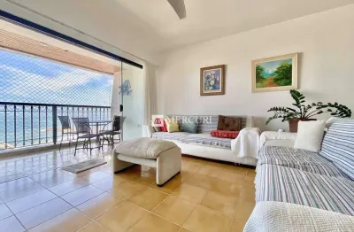 Apartamento com vista para o mar, 3 quartos (1 suíte) à venda, 175 m² por r$ 1.300.000 - pitangueiras - guarujá/sp - imobiliária mercuri
