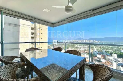 Apartamento no guarujá, enseada, 2 quartos, sala para 2 ambientes e varanda gourmet e com vista para o mar - mercuri imóveis - imobiliária no guarujá