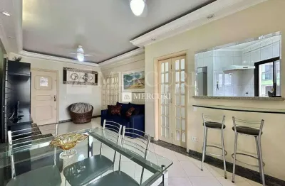 Apartamento no guarujá, enseada, 3 quartos, sala para 2 ambientes e sacada - mercuri imóveis - imobiliária no guarujá