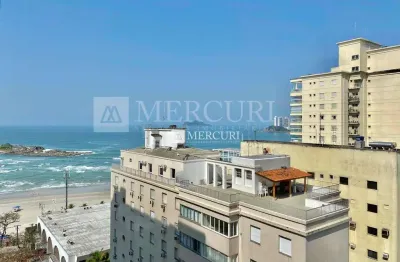 Apartamento com vista para o mar, 2 quartos (1 suíte) à venda, 90 m² por r$ 760.000 - pitangueiras - guarujá/sp - imobiliária mercuri
