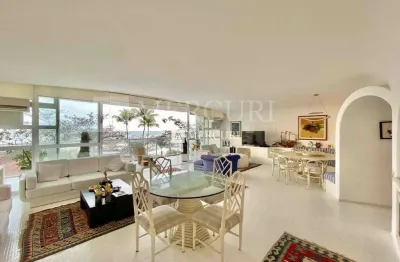 Apartamento frente mar com 4 quartos (1 suíte) à venda, 315 m² por r$ 2.200.000 - pitangueiras - guarujá/sp - imobiliária mercuri