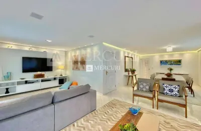 Apartamento decorado com 4 quartos (4 suítes) à venda, 230 m² por r$ 1.300.000 - pitangueiras - guarujá/sp - imobiliária mercuri