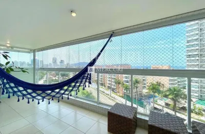 Apartamento no guarujá, enseada, 3 quartos, sendo 1 suíte e varanda gourmet - mercuri imóveis - imobiliária no guarujá.