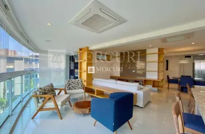 Apartamento no guarujá, enseada, 3 quartos, sala para 2 ambientes e varanda gourmet - mercuri imóveis - imobiliária no guarujá