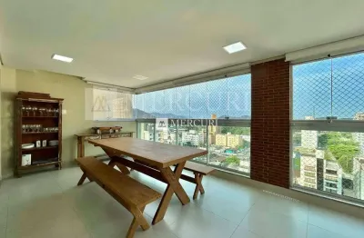 Apartamento no guarujá, enseada, 3 quartos, sendo 1 suíte e varanda gourmet com vista mar - mercuri imóveis - imobiliária no guarujá
