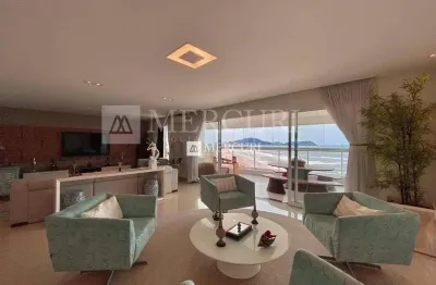 Apartamento no guarujá, enseada, 4 quartos, sendo 2 suítes e varanda gourmet com vista total para o mar - mercuri imóveis - imobiliária no guarujá