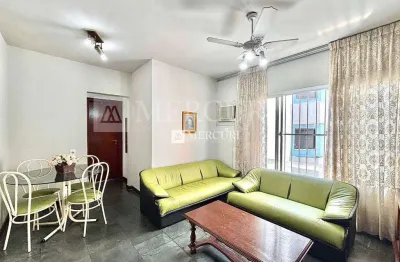 Apartamento no guarujá, enseada, 2 quartos, sala para 2 ambientes e cozinha mobiliada - mercuri imóveis - imobiliária no guarujá