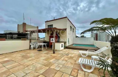 Cobertura na praia da enseada, guarujá - região tortugas