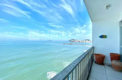 Apartamento no Guarujá, Pitangueiras, 3 Quartos e Sacada com Vista Mar - Mercuri Imóveis - Imobiliária no Guarujá.
