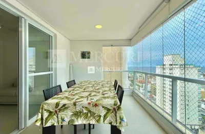 Apartamento no guarujá, enseada, 3 quartos, sendo 1 suíte e varanda gourmet - mercuri imóveis - imobiliária no guarujá