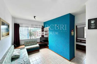 Apartamento no guarujá, enseada, 1 quarto e sala para 2 ambientes - imobiliária guarujá