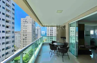 Apartamento de 3 quartos com sacada gourmet no centro do guarujá