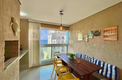 Apartamento no guarujá, pitangueiras, com vista mar, 3 quartos.