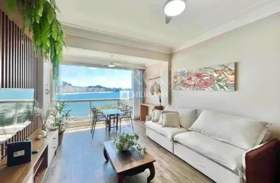 Apartamento no guarujá, astúrias, frente mar, 2 quartos e sacada - mercuri imóveis - imobiliária no guarujá.