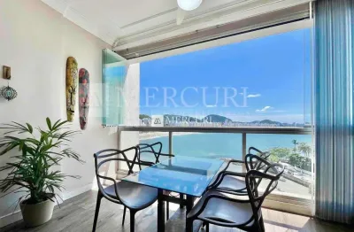 Apartamento no guarujá, astúrias, frente mar, 2 quartos e sacada - mercuri imóveis - imobiliária no guarujá.
