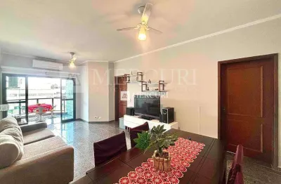 Apartamento no guarujá, enseada, 3 quartos com vista parcial.