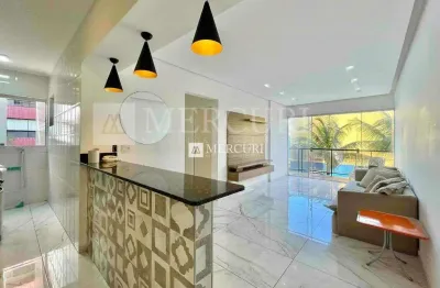 Apartamento no guarujá, enseada, 2 quartos sendo 1 suíte.