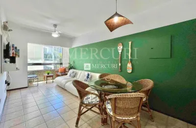 Apartamento no guarujá, enseada, com sacada, 2 quartos.
