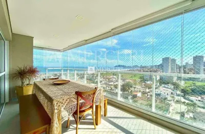 Cobertura no guarujá, enseada, 3 quartos, cozinha americana, piscina e churrasqueira - mercuri imóveis - imobiliária no guarujá