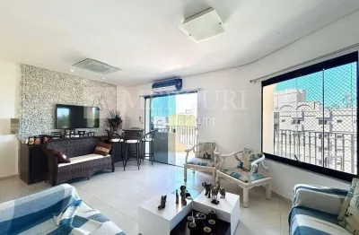 Cobertura no guarujá, enseada, vista mar, 3 suítes- mercuri imóveis - imobiliária no guarujá