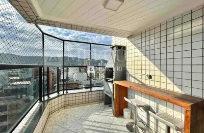 Apartamento no guarujá, enseada, duplex, 3 quartos, sendo suítes e varanda - mercuri imóveis - imobiliária no guarujá