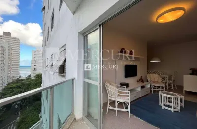 Apartamento no guarujá, pitangueiras, com sacada e 3 quartos