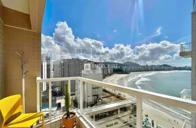 Cobertura no guarujá, tríplex, na praia das astúrias, com piscina, vista para o mar e 2 vagas de garagem - imóvel no guarujá.