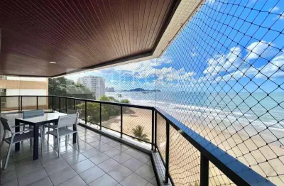 Apartamento no guarujá, jardim astúrias, vista mar, 4 quartos
