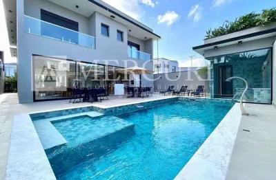 Casa no guarujá, condomínio jardim acapulco, casa conceito moderno, sofisticada e finamente decorada - mercuri imóveis - imobiliária no guarujá