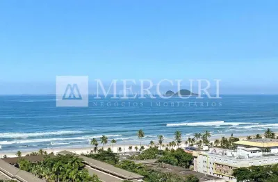 Apartamento no guarujá, enseada, vista para o mar e varanda gourmet