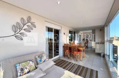 Apartamento no guarujá, enseada, com vista mar, 2 suítes e área gourmet.