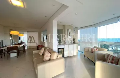 Apartamento no guarujá, enseada, com vista mar e com varanda goumert.