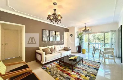 Apartamento no guarujá, enseada, amplo com sacada, 2 quartos