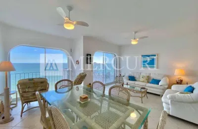 Apartamento no guarujá, pitangueiras, frente para o mar, vista mar, 3 quartos sendo 1 suíte.