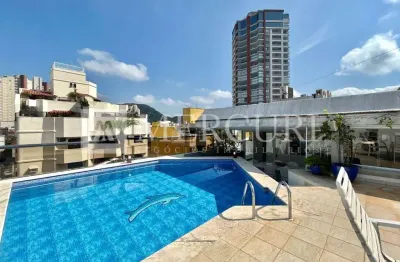Cobertura no guarujá, enseada, espaçosa, com vista para o mar, 4 quartos 1 suíte.