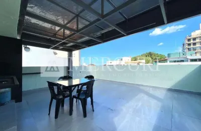 Cobertura no guarujá, enseada, 3 dormitórios e com churrasqueira.